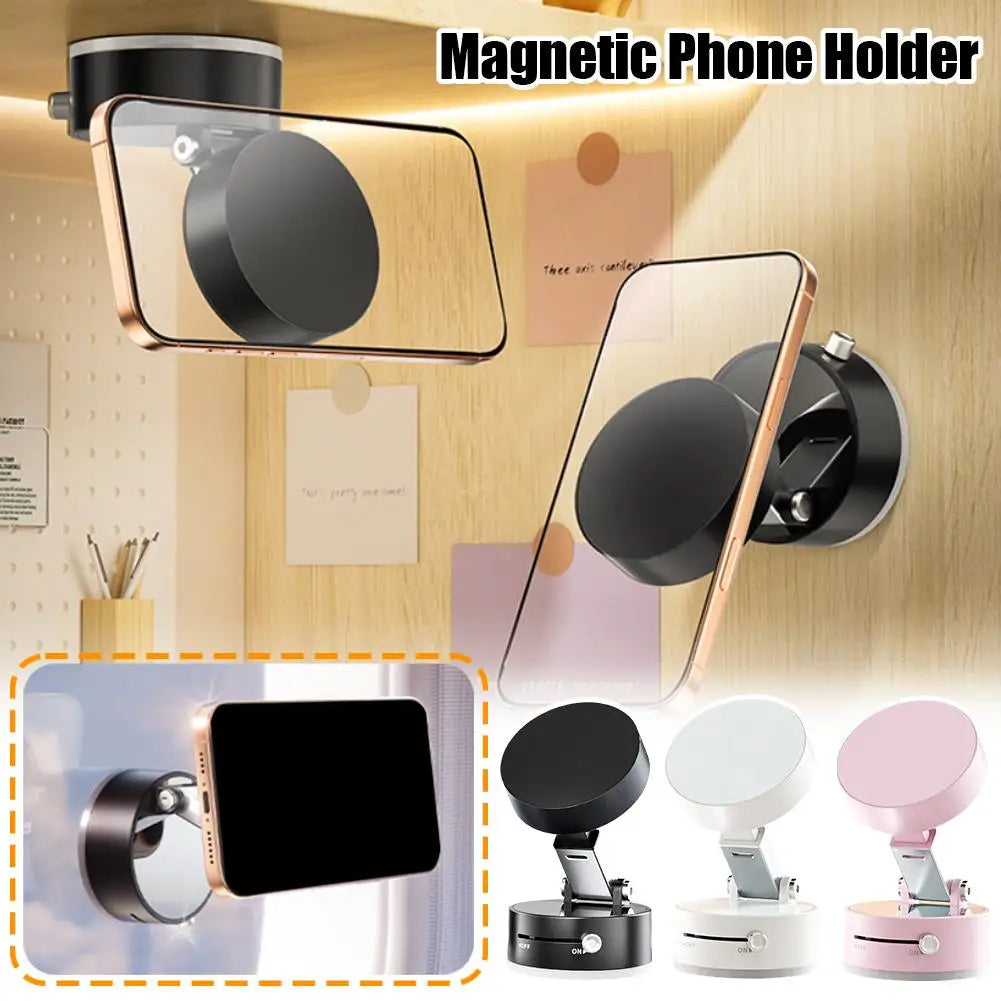 Vacuum Suction Cup Magnetic Phone Holder